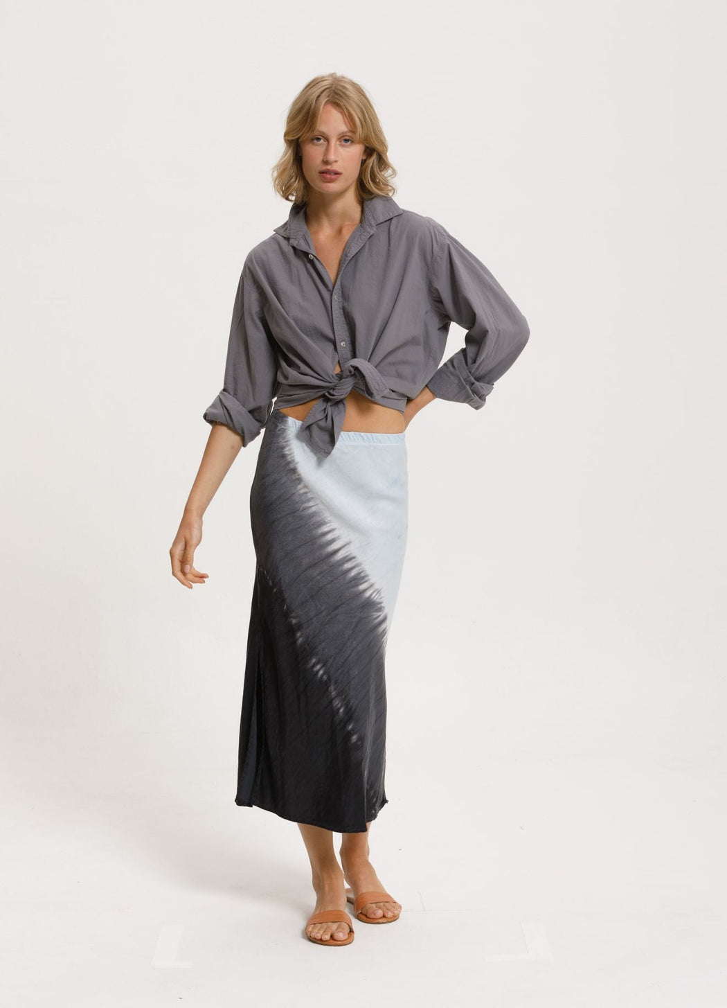Collard Boy Shirt | Slate