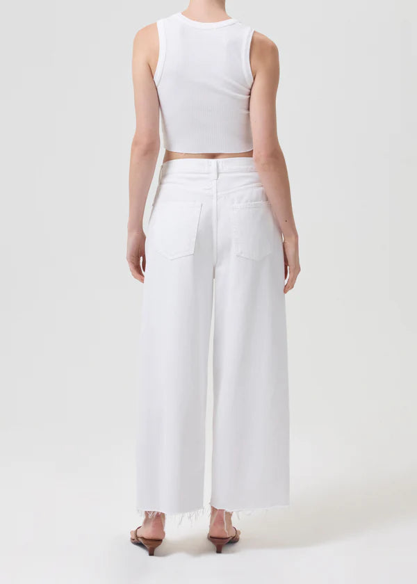 Dagna High Rise Pleat Baggy Pant | Baby Powder