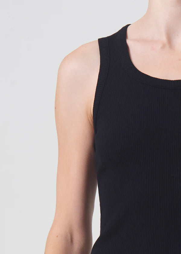 Poppy Scoop Tank | Black