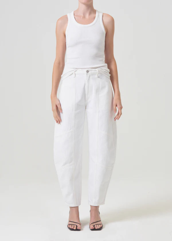 Poppy Scoop Tank | White