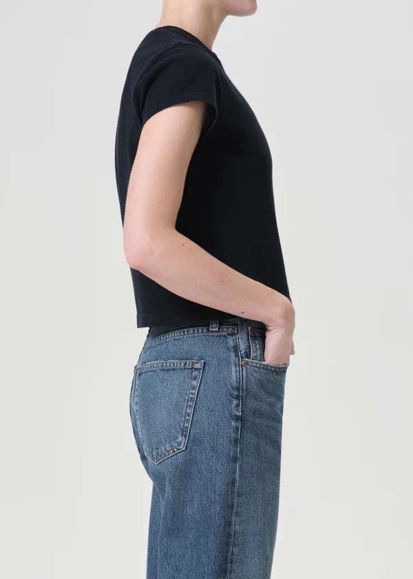 Adine Shrunken Tee | Storm