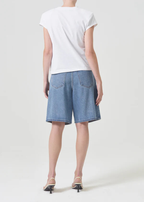 Bryce Shoulder Pad Tee | White