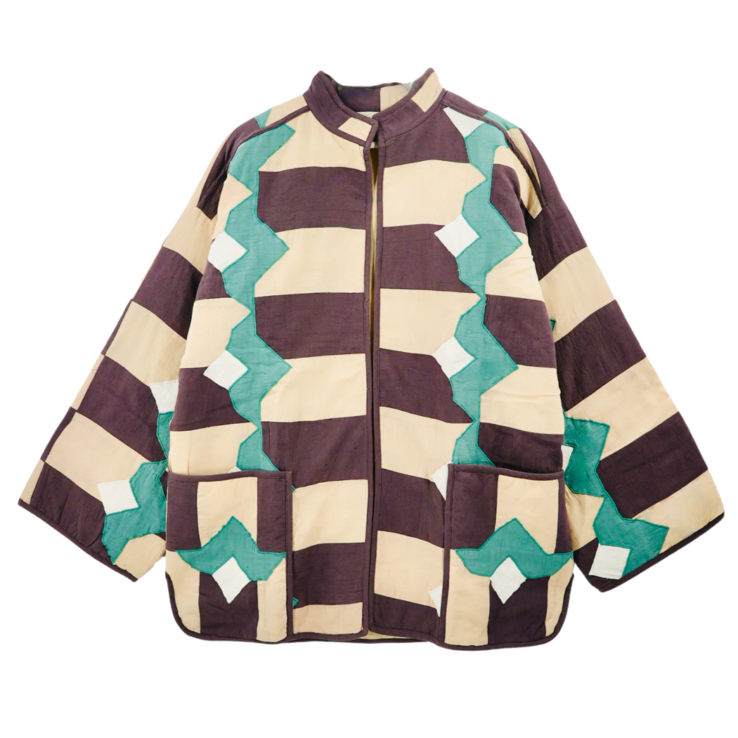 Bergen Quilted Jacket | Plum Origami