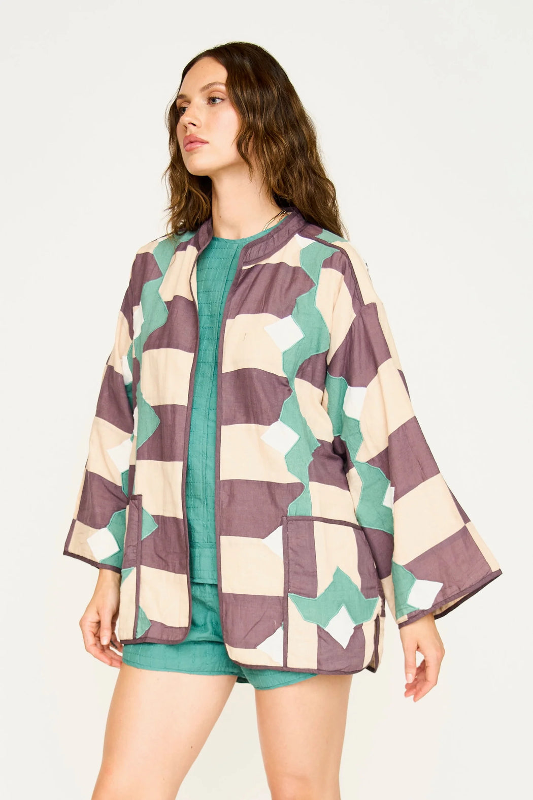Bergen Quilted Jacket | Plum Origami