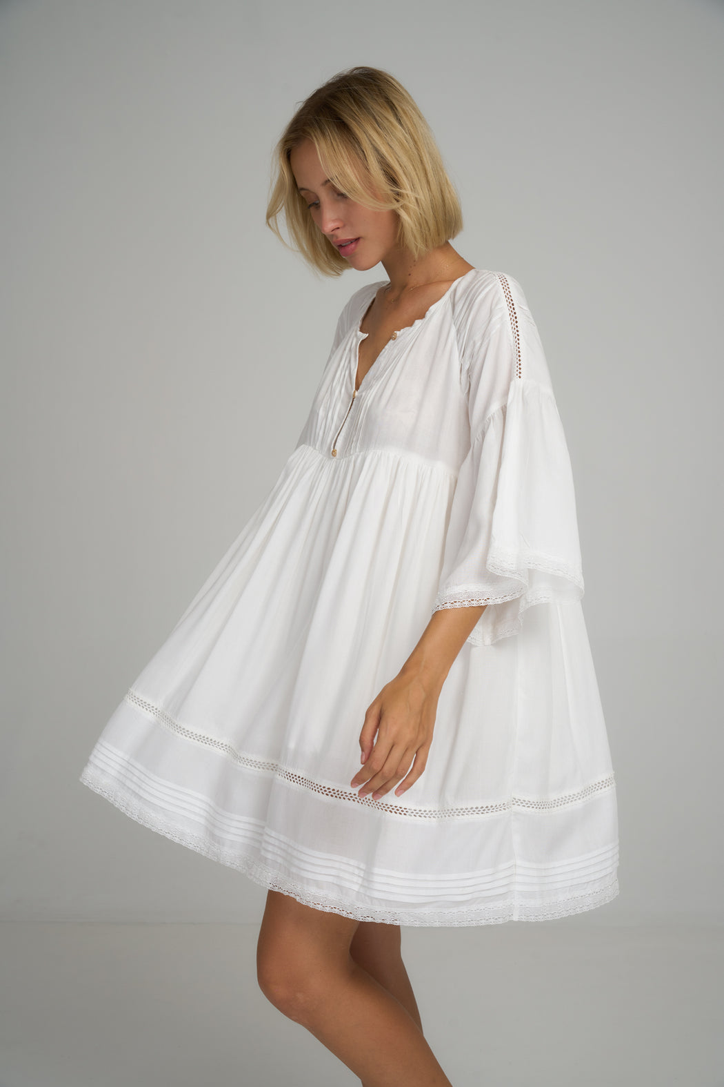 Biarritz Mini Dress l Ivory