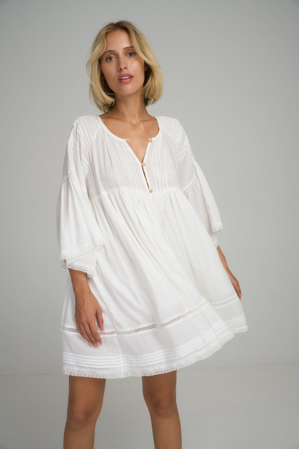 Biarritz Mini Dress l Ivory