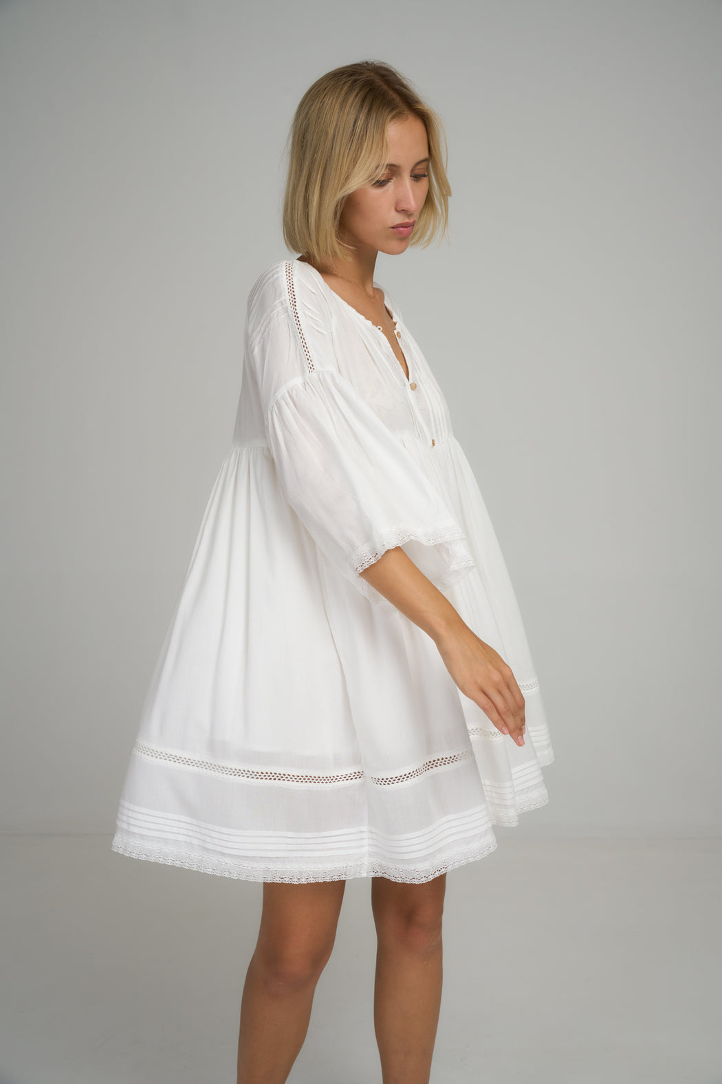 Biarritz Mini Dress l Ivory