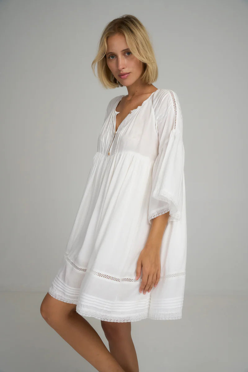 Biarritz Mini Dress l Ivory