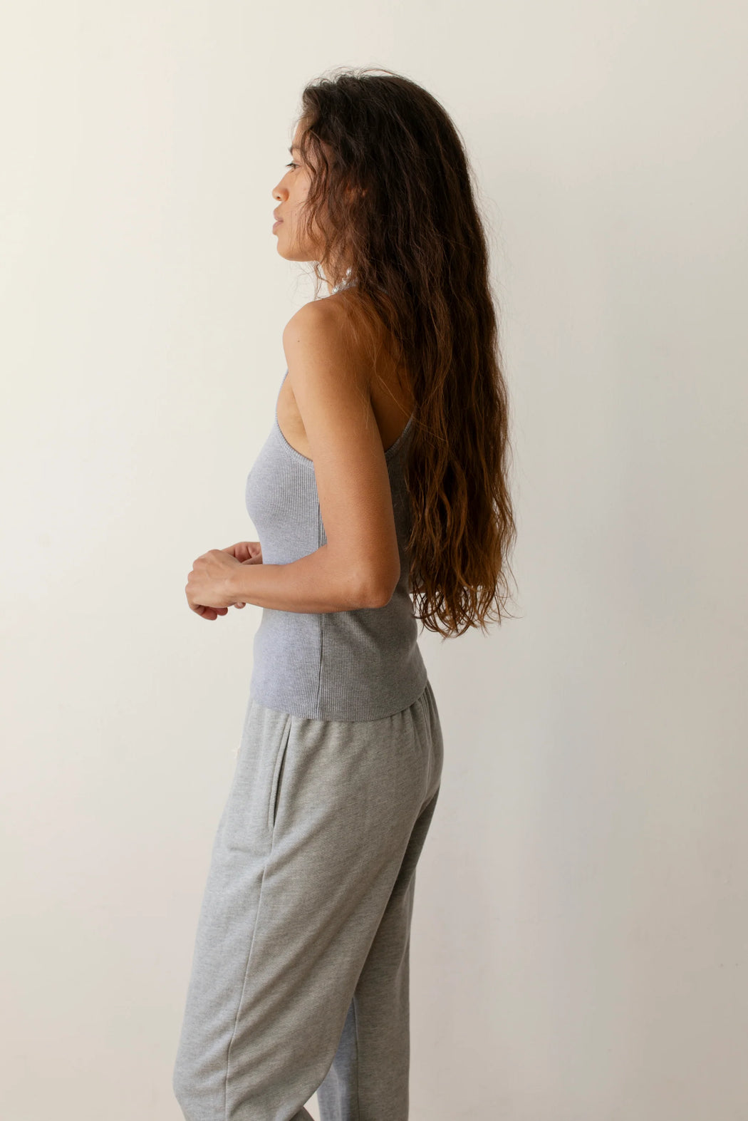 The Rib Tank | Heather Grey