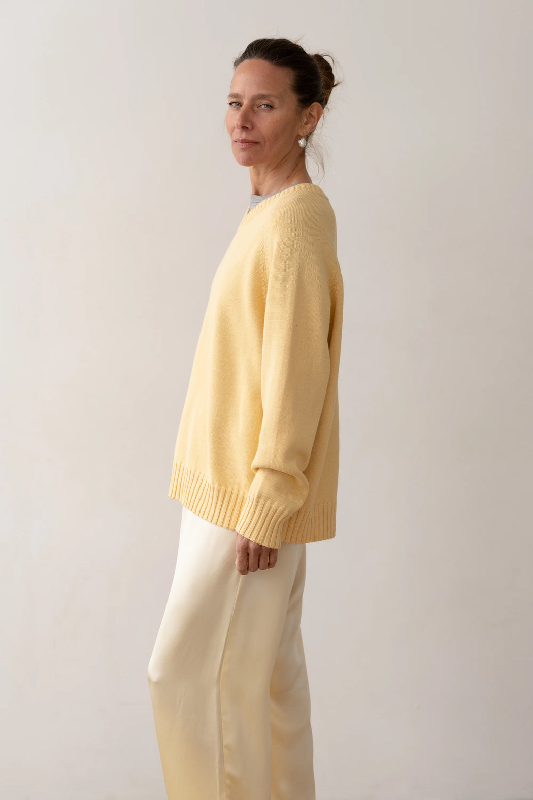 The Cotton V-Neck Sweater | Butter