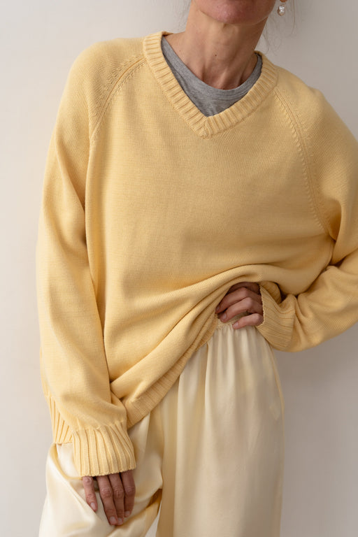 The Cotton V-Neck Sweater | Butter