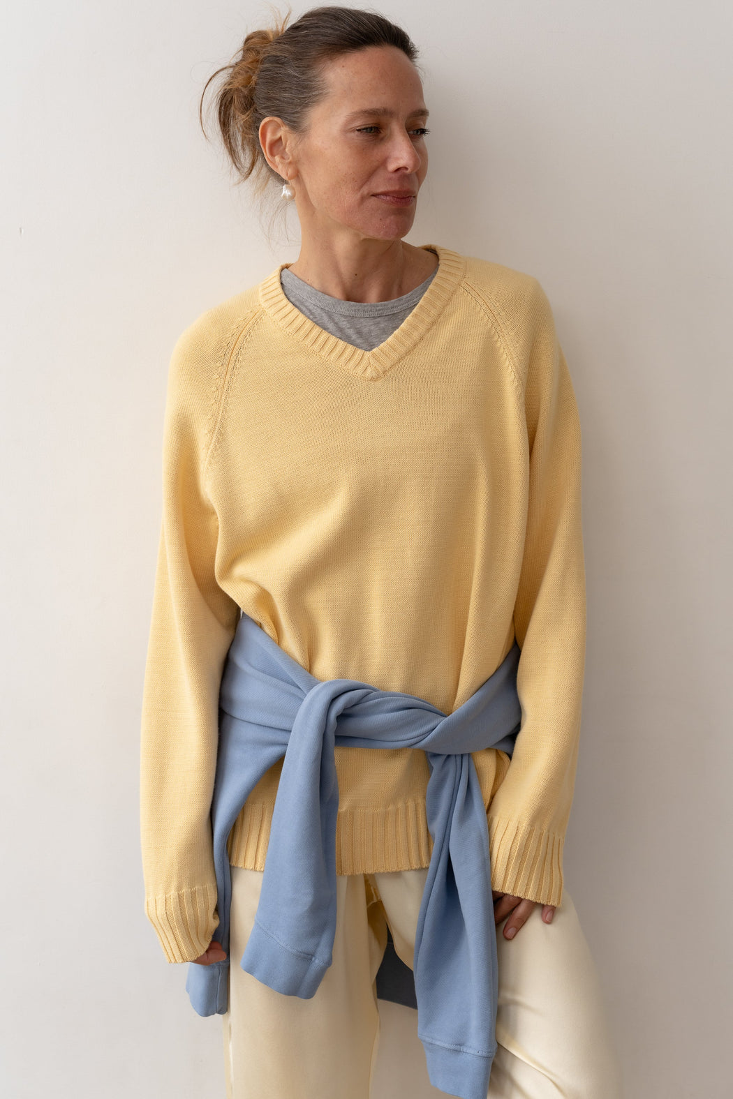 The Cotton V-Neck Sweater | Butter