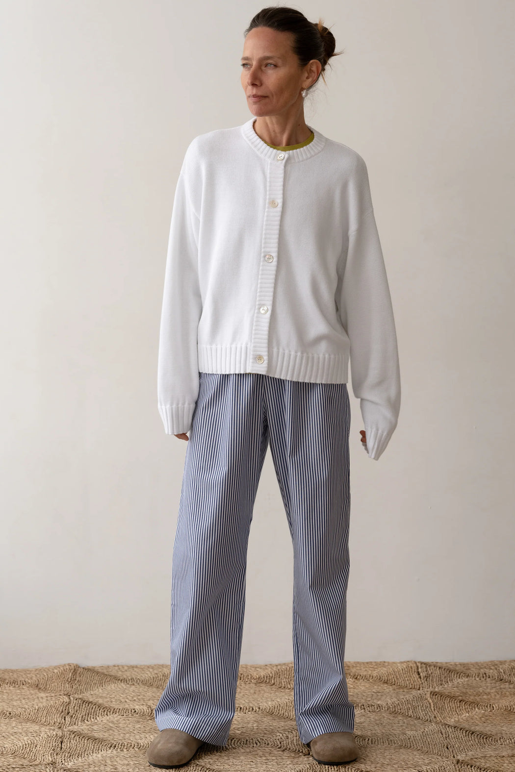 The Cotton Knit Cardigan | Powder
