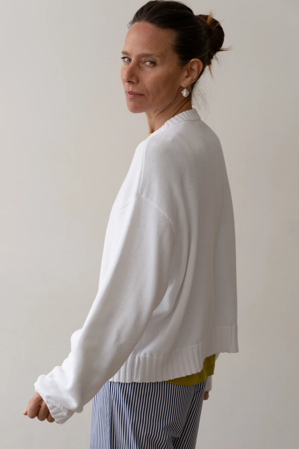 The Cotton Knit Cardigan | Powder