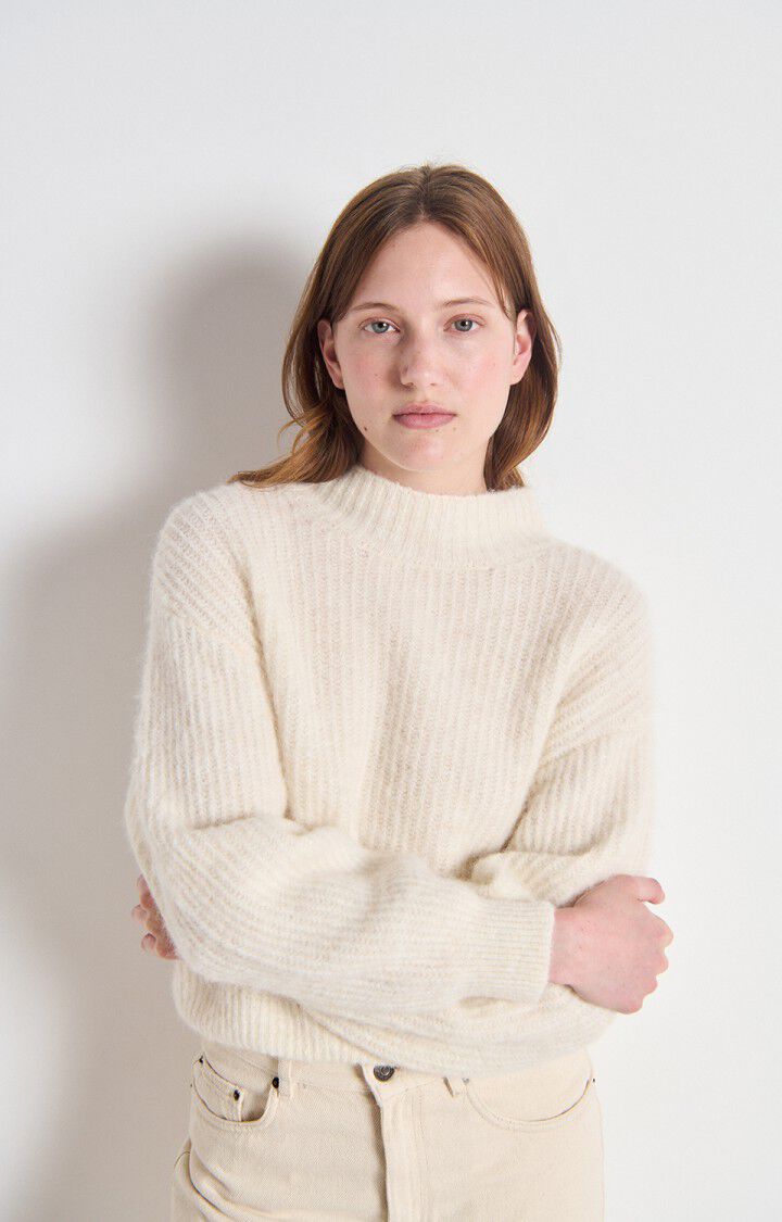 Womens Jumper East | Melange Pearl