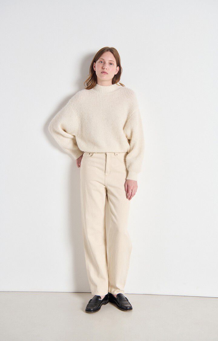 Womens Jumper East | Melange Pearl
