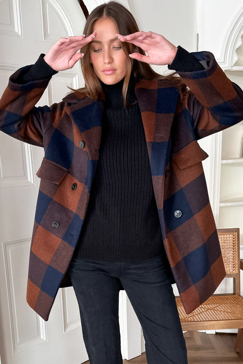 Thomas Coat | Plaid Wool