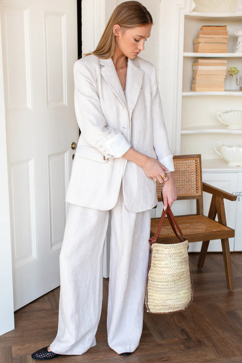 Atelier Pleated Pant | Beach Linen