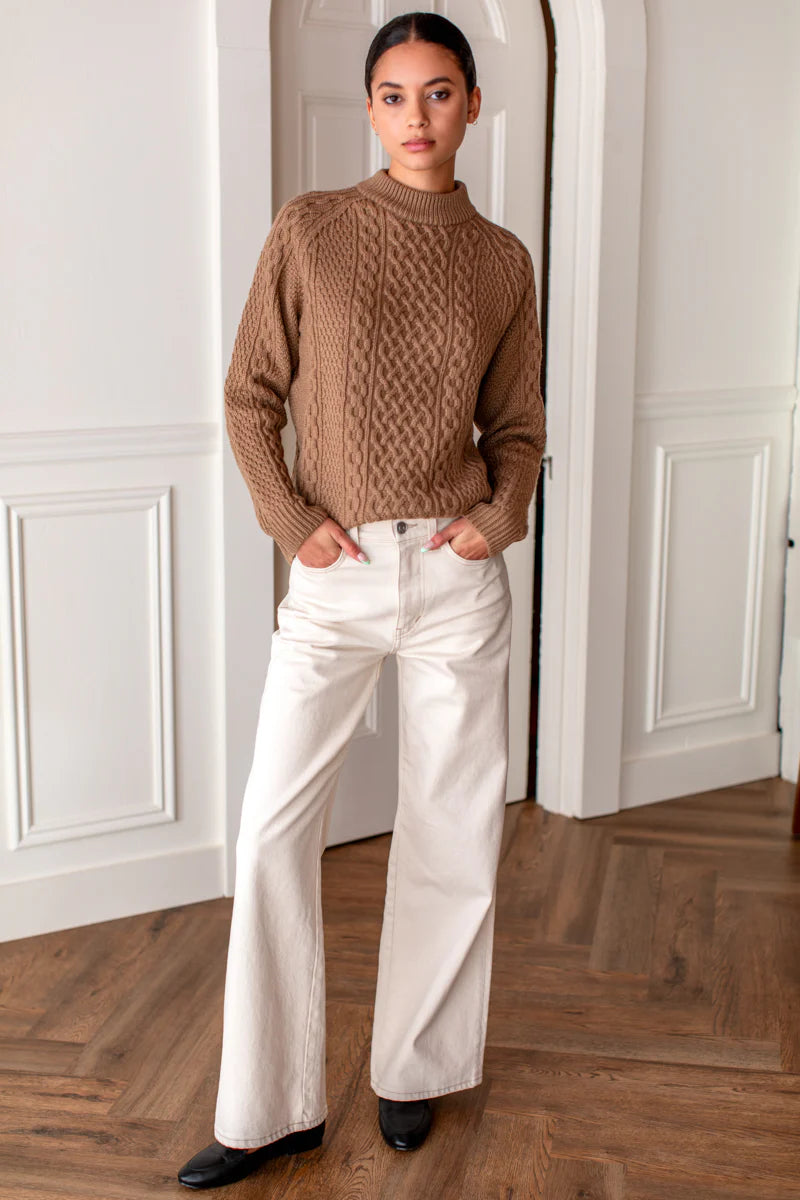 Fisherman Sweater | Camel
