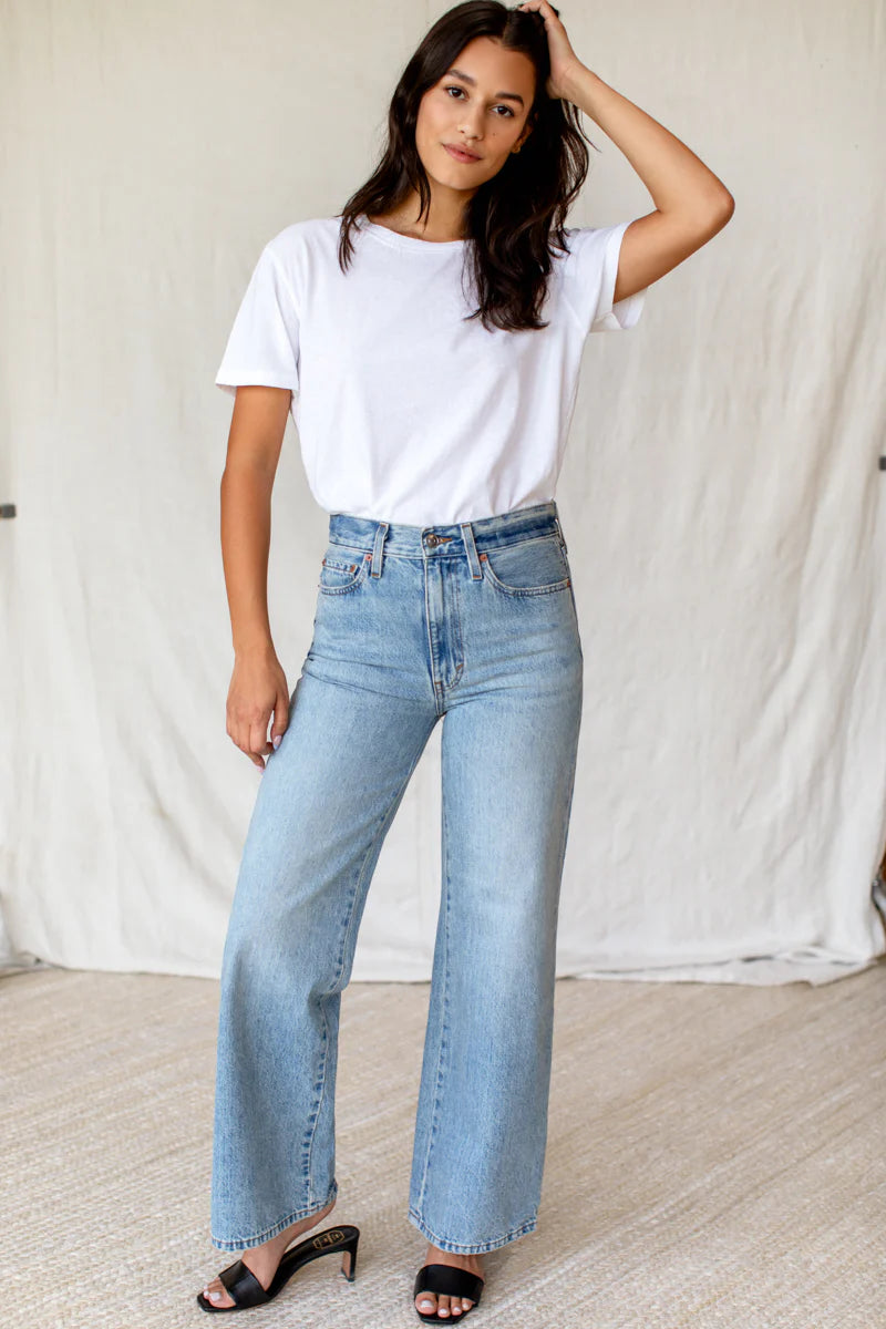 Perfect Wide Leg l Washed Indigo 2