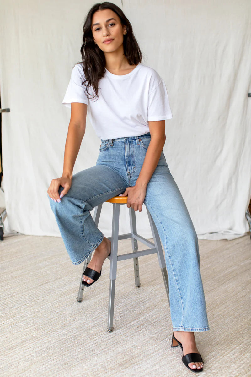 Perfect Wide Leg l Washed Indigo 2