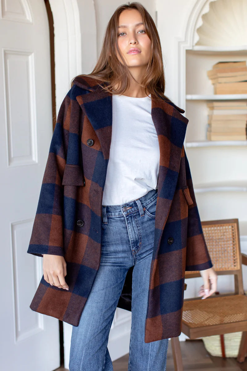 Thomas Coat | Plaid Wool