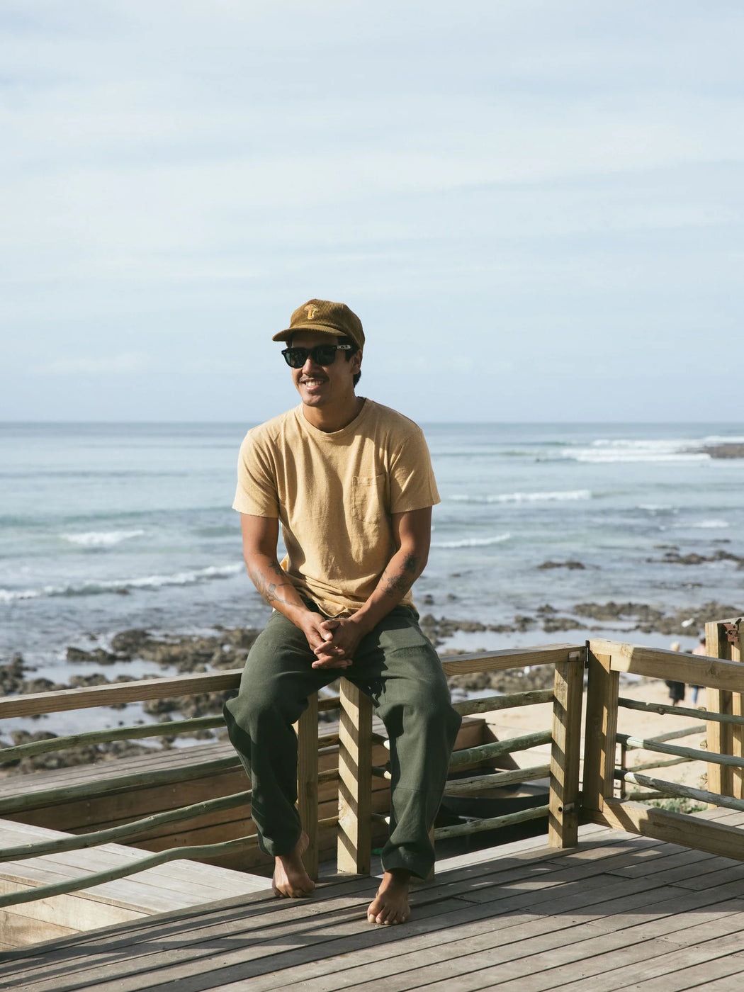 Hemp Pocket Tee | Tan Earth
