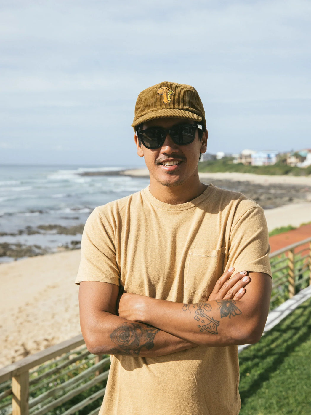 Hemp Pocket Tee | Tan Earth