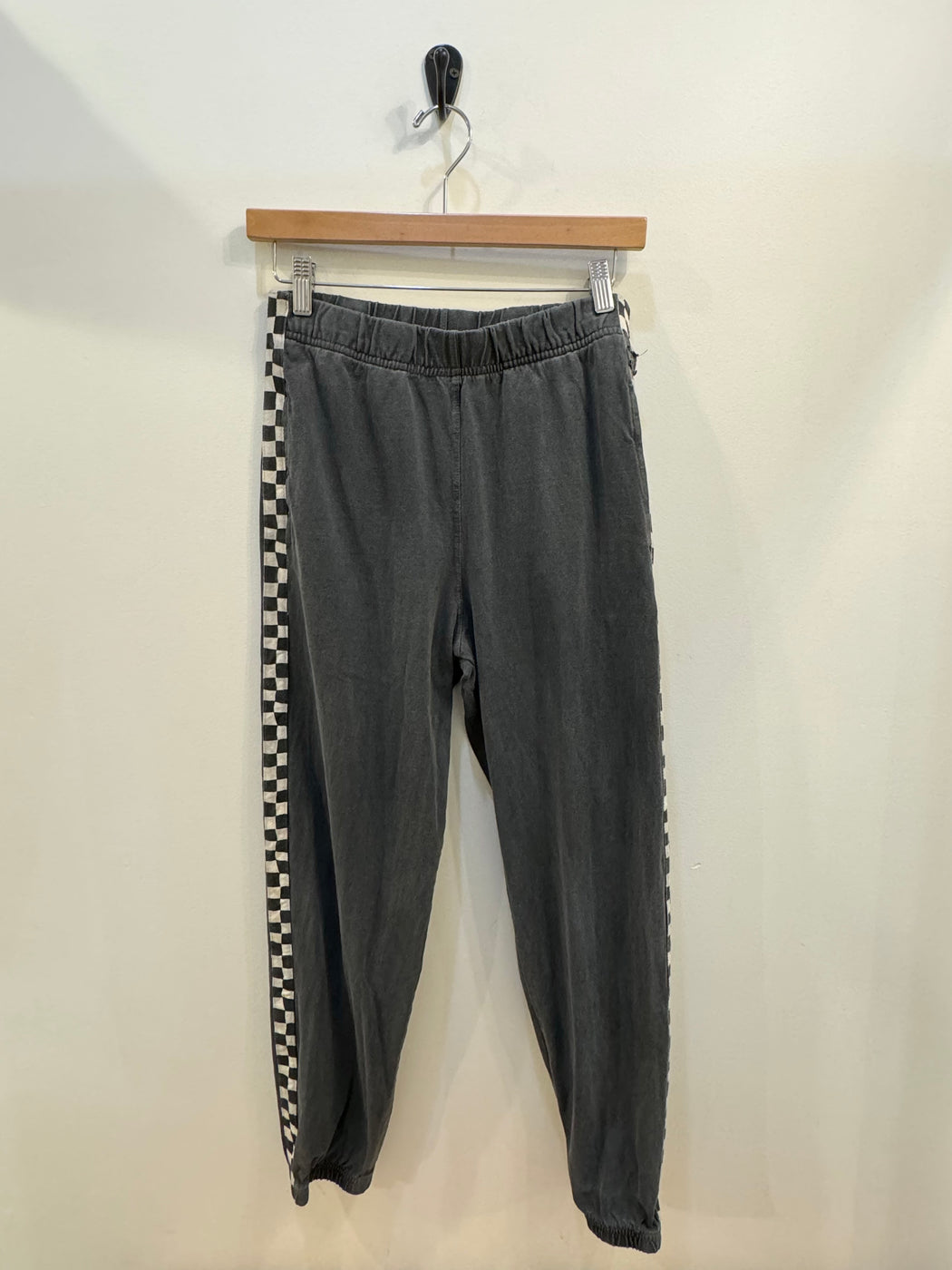 Slater Pant | Checkerboard Washed Black