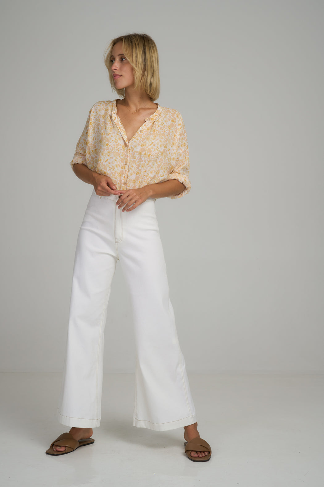 Daylesford Cotton Pant l Vanilla