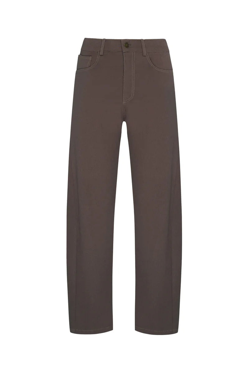 Guildford Cotton Pant | Chocolate