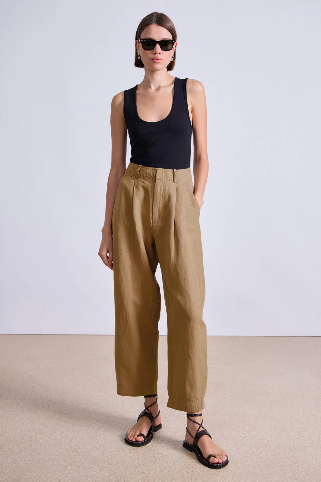 Bari Crop Trouser | Oak