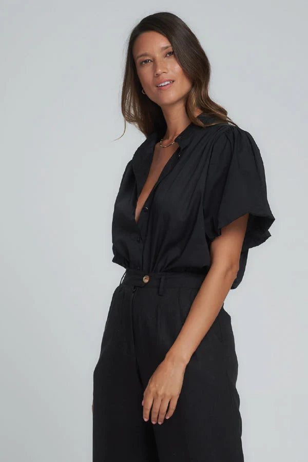Atlas Cotton Shirt l Black