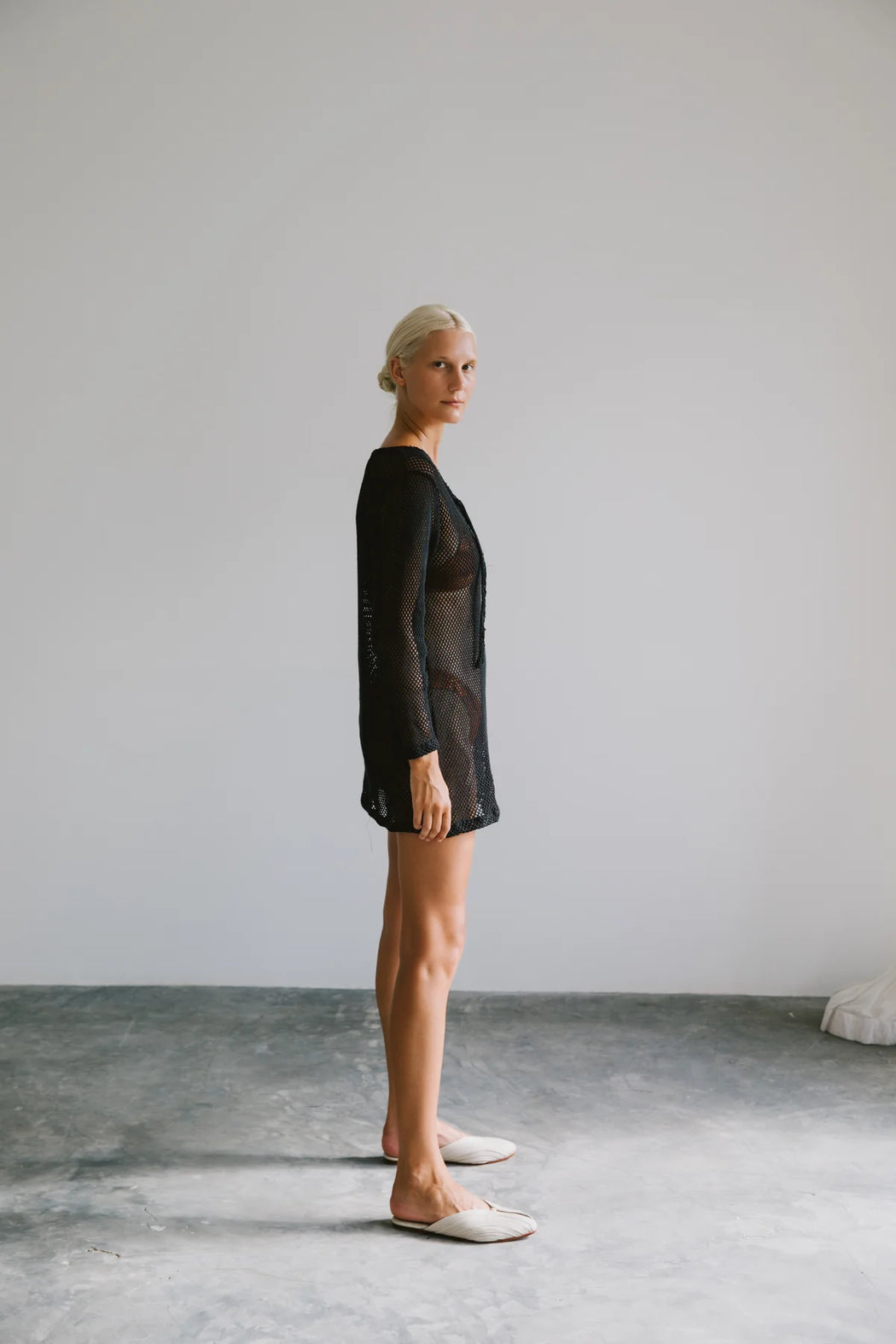 Mesh Short Cover-Up | Black Oyster
