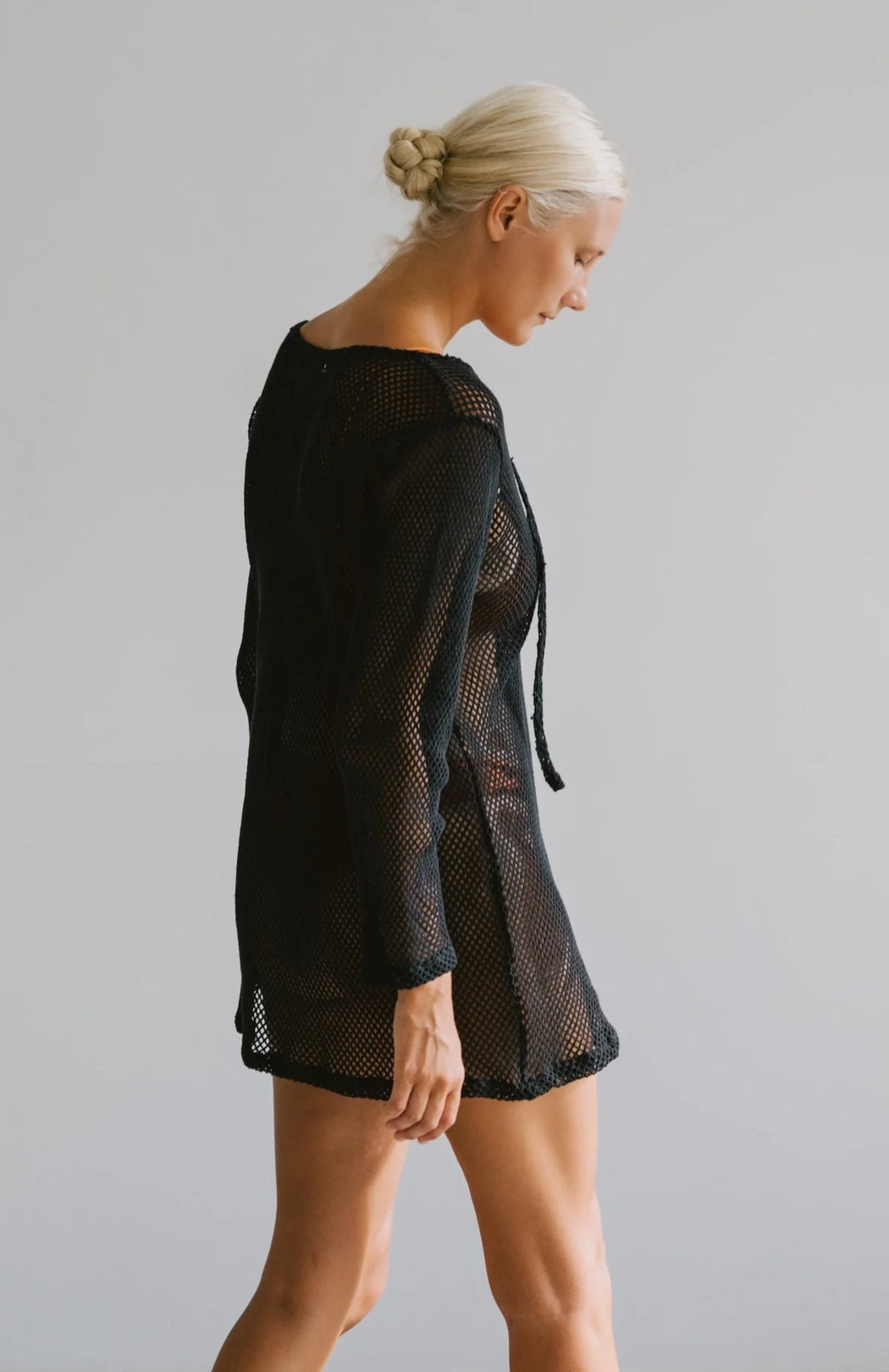 Mesh Short Cover-Up | Black Oyster