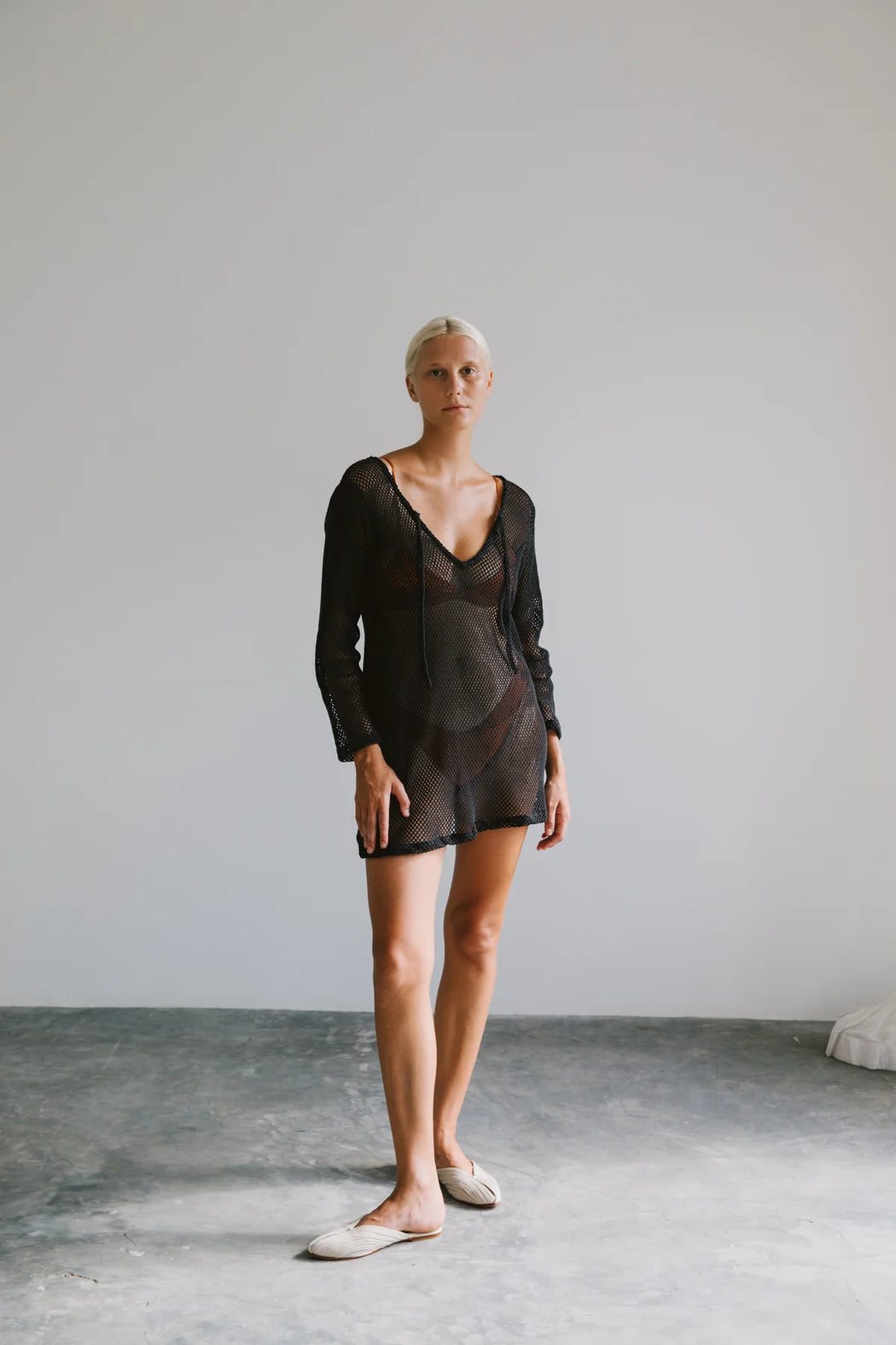Mesh Short Cover-Up | Black Oyster