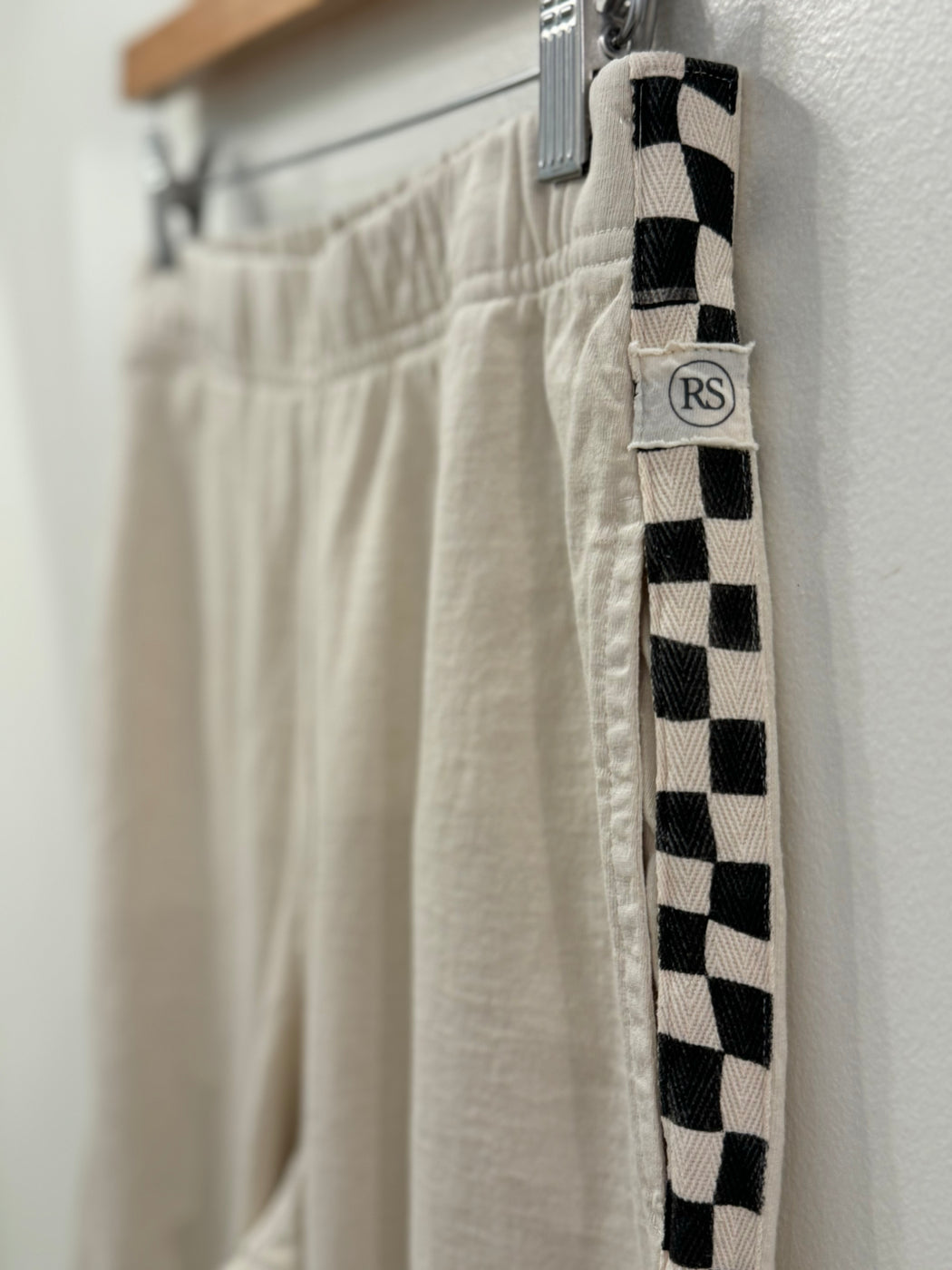 Slater Pant | Exclusive Creme Checkerboard
