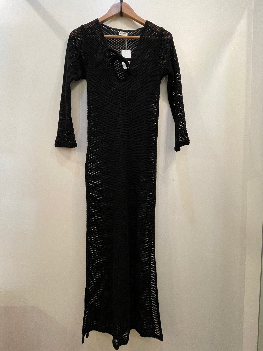 Mesh Long Cover Up | Black Oyster