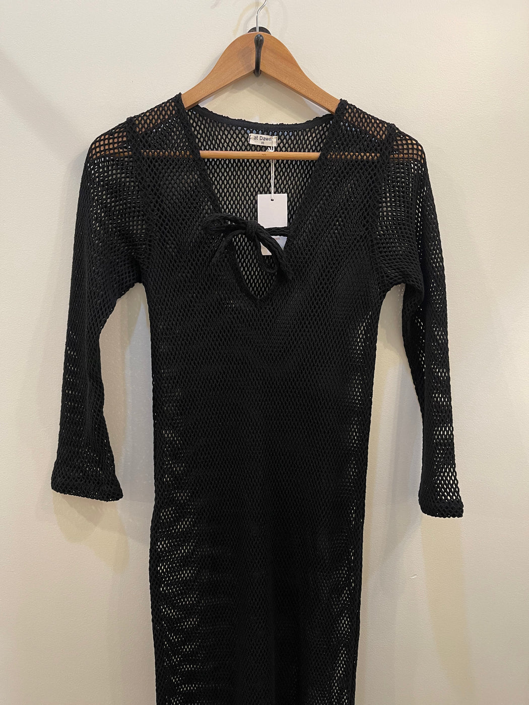 Mesh Long Cover Up | Black Oyster
