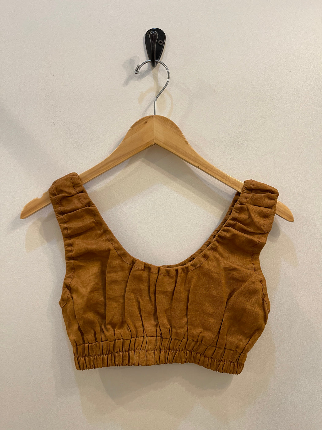 Emory Linien Top | Tobacco