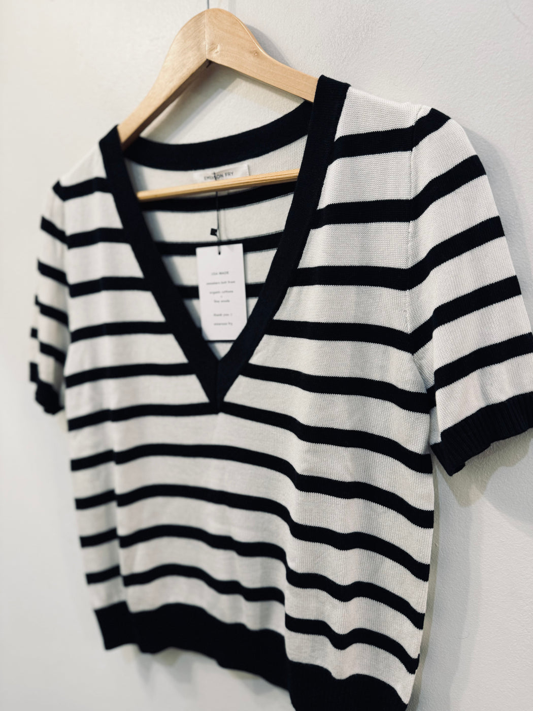 Luxe Emerson Knit Top | Mariner Stripe Tencel + Cashmere
