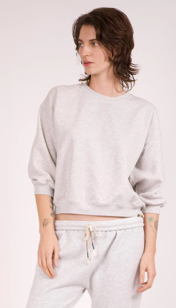 Studio Puff Shorty Sweatshirt | Saddle