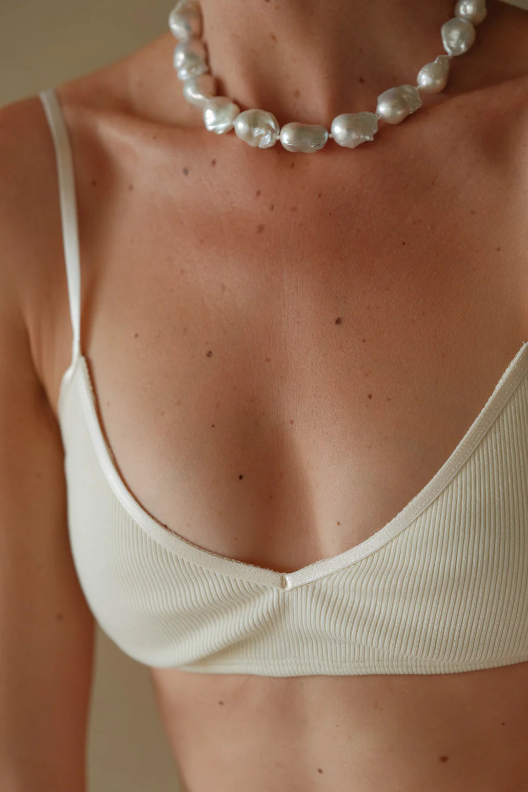 Rib Bralette l Cream