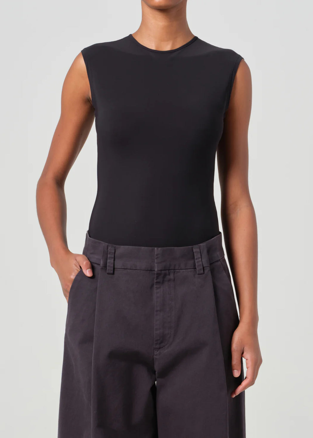 Aura Sleeveless Bodysuit | Black