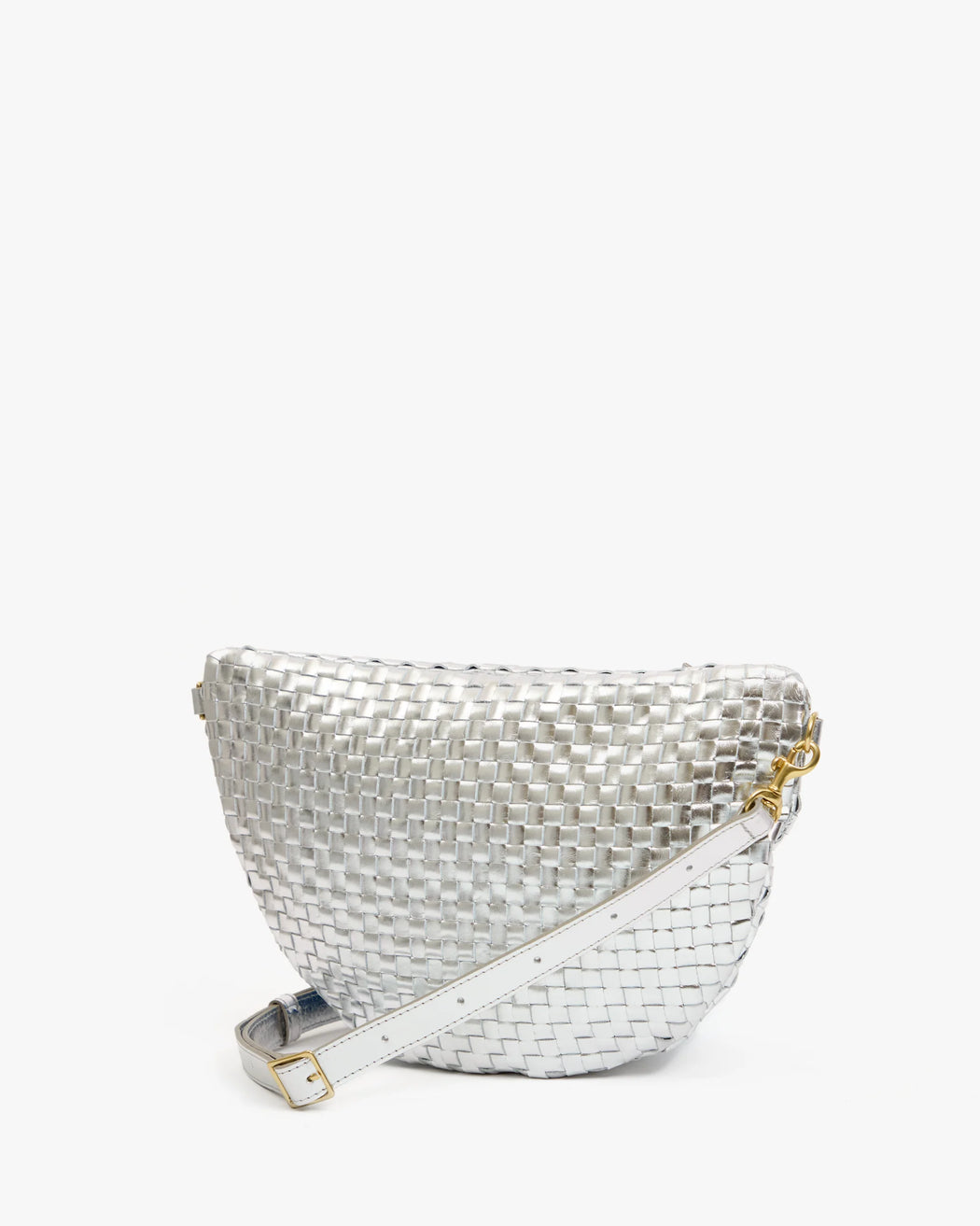 Silver Grande Fanny | Silver Specchio Woven Check