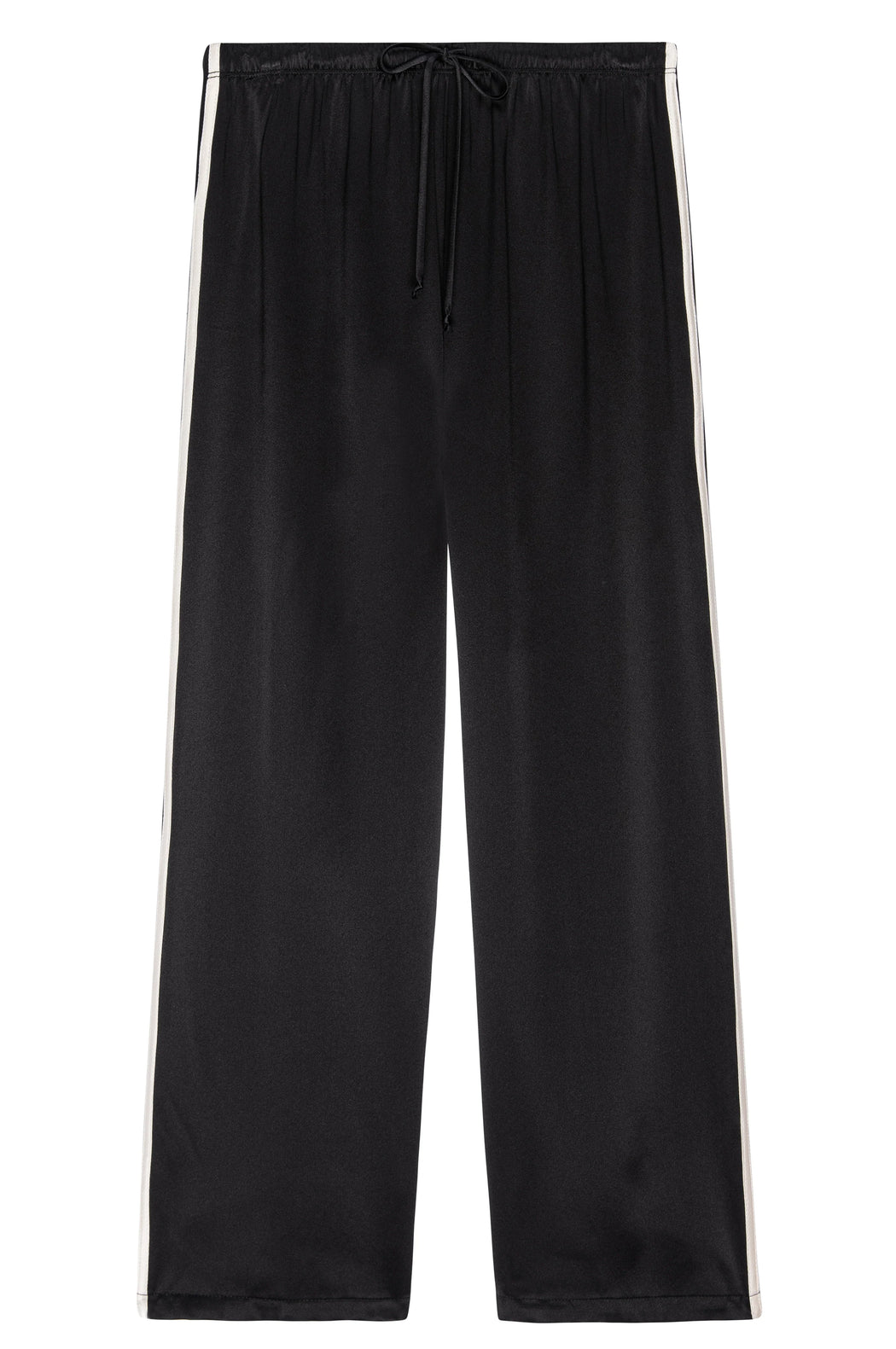 The Silk Stripe Crop Pant | Jet