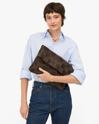 Caryall Clutch | Black / Chocolate