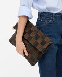 Caryall Clutch | Black / Chocolate