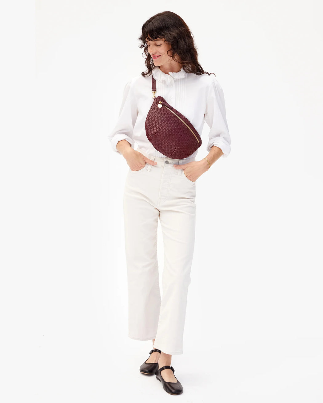Grande Fanny | Cassis Woven Zig-Zag