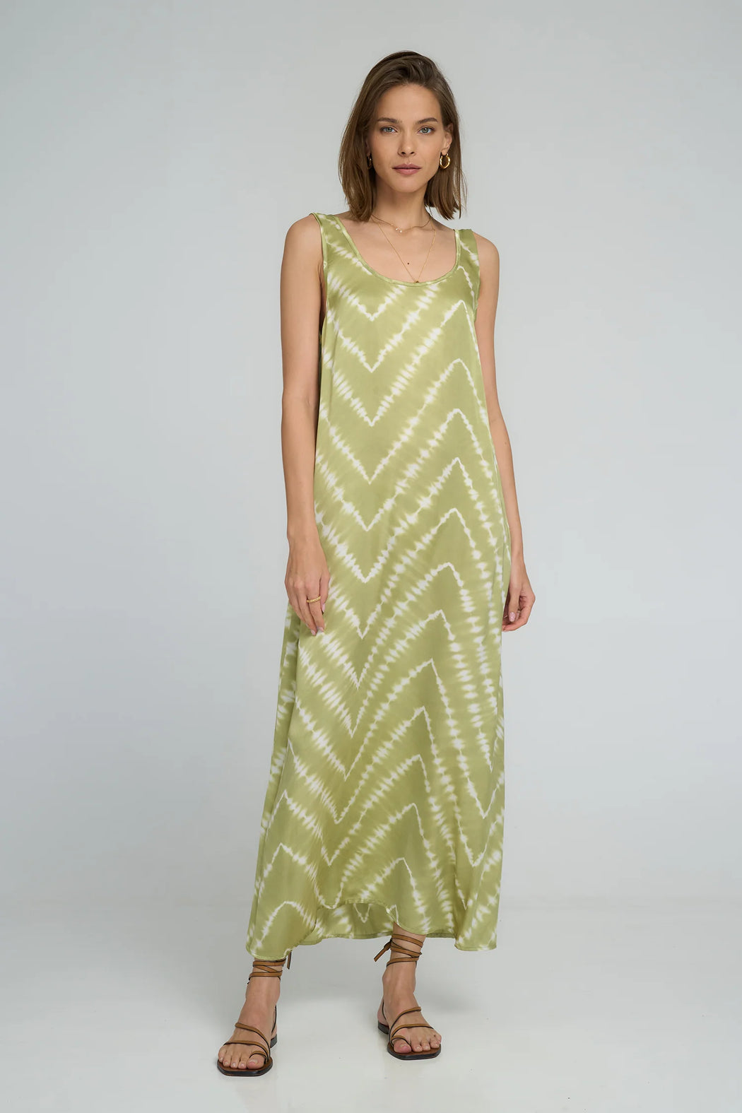 Safran Maxi Dress | Celestial Tie Dye Green Apple